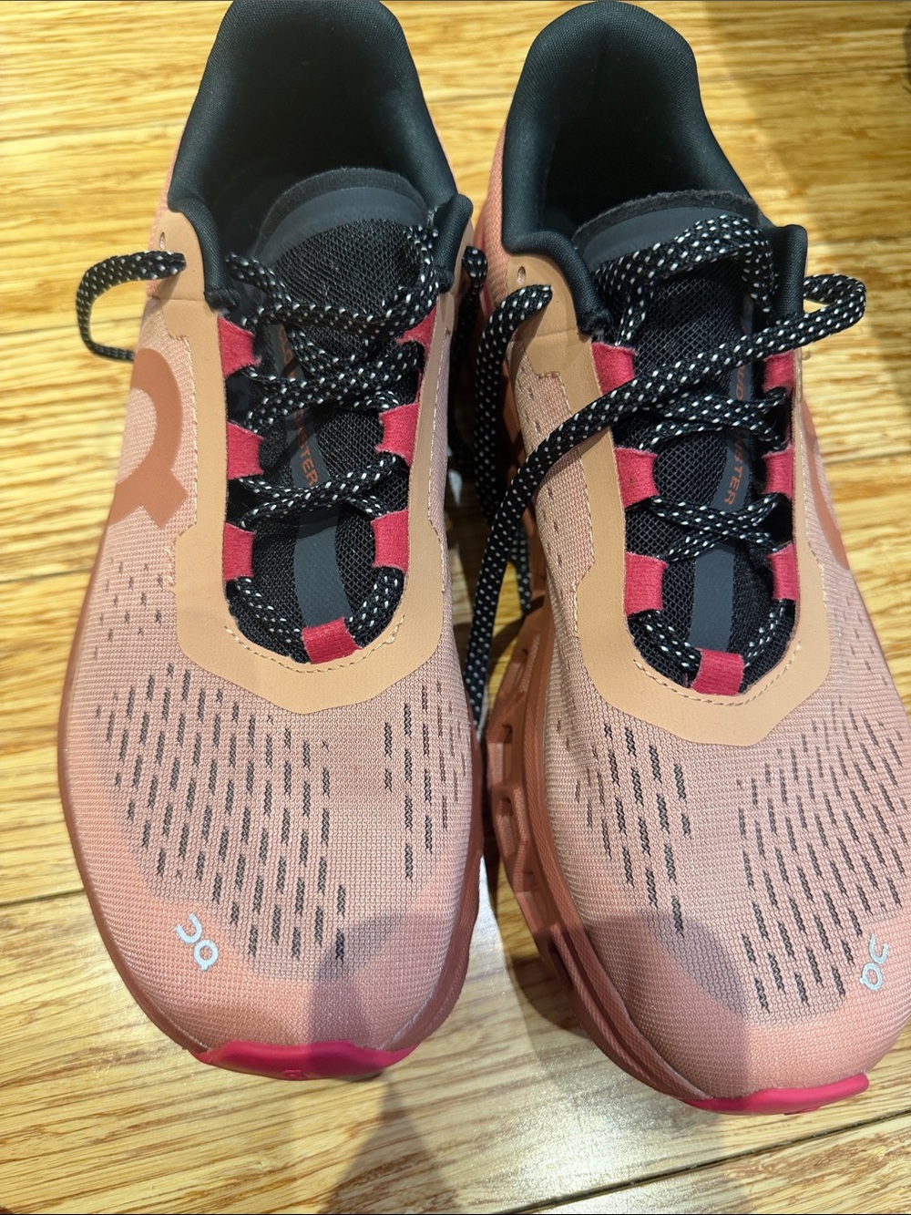 On cloudmonster running shoes